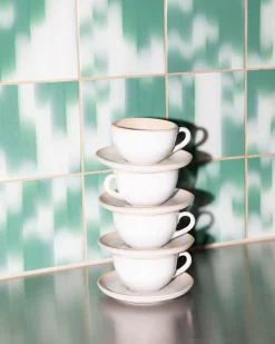 Motel a Miio Areia Cappuccinotasse & Untertasse klein classic 4er-Set* Tassen-Sets|Tassen Mit Untertassen