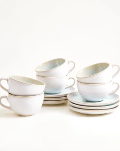 Motel a Miio Areia Cappuccinotasse & Untertasse klein classic 6er-Set* Tassen-Sets|Tassen Mit Untertassen