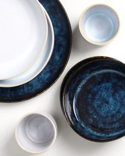 Motel a Miio Cordoama Geschirr-Set Mediterranean Vibes dunkelblau weiß 8-teilig* Mix & Match Sets %|Geschirrset Für 2 Personen