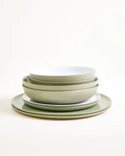 Motel a Miio Dusty Sage Geschirr-Set 8-teilig* Mix & Match Sets %|Geschirrset Für 2 Personen