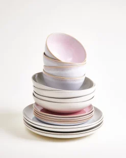 Motel a Miio Geschirr-Set Endless Summer grau rosé 16-teilig* Mix & Match Sets %|Geschirrset Für 4 Personen