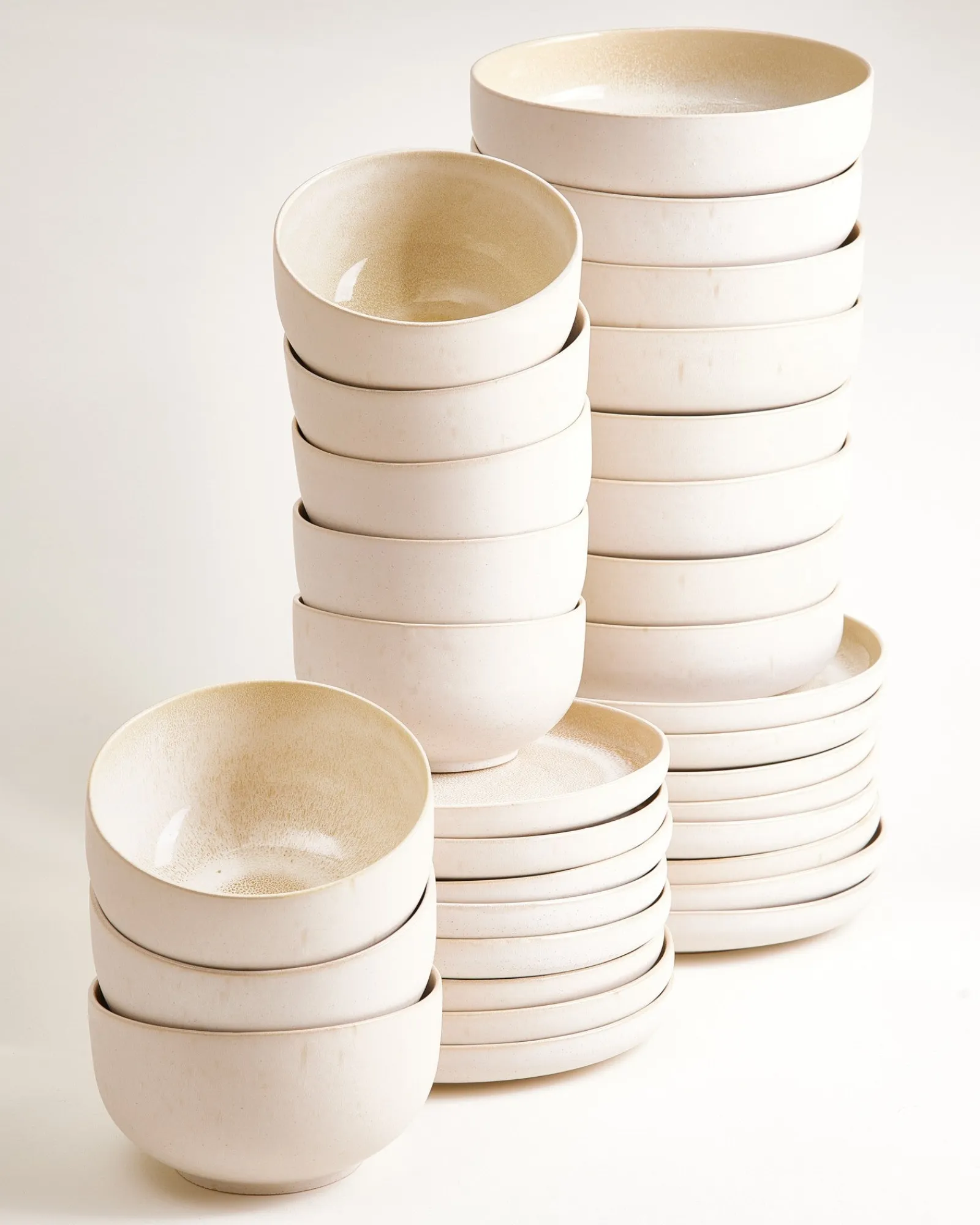 Motel a Miio Lorosa Geschirr-Set modern sand 32-teilig* Geschirrset Für 8 Personen