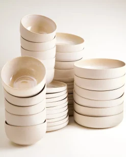 Motel a Miio Lorosa Geschirr-Set modern sand 40-teilig* Geschirrset Für 10 Personen