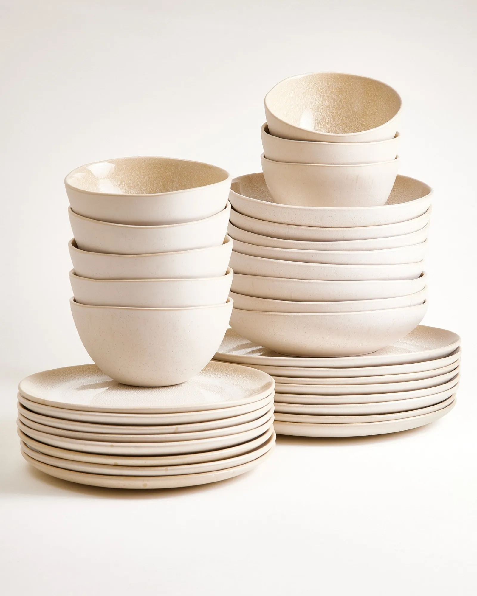 Motel a Miio Lorosa Geschirr-Set sand 32-teilig* Geschirrset Für 8 Personen