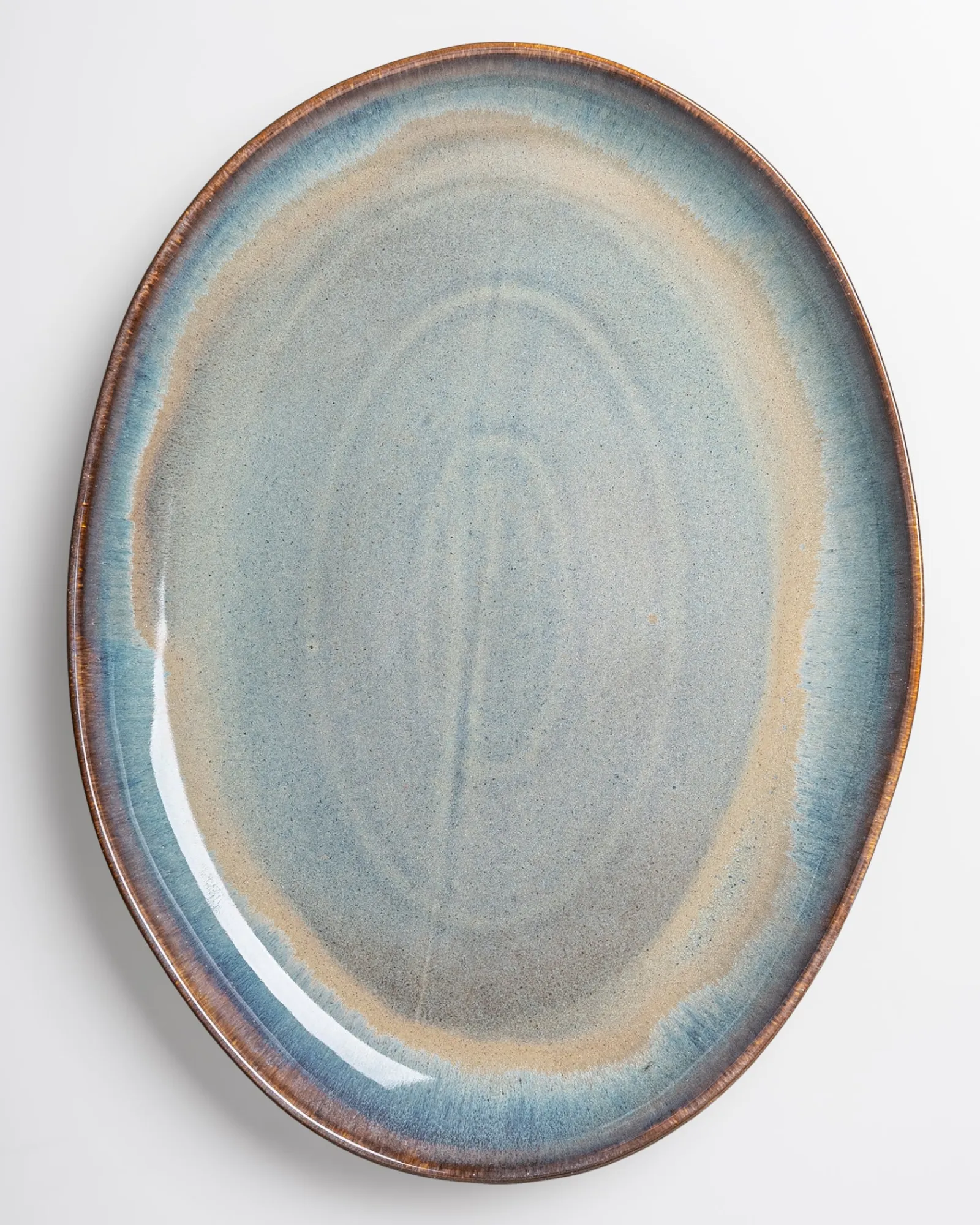 Motel a Miio Madeira Servierplatte XL oval grünblau* Servierplatten