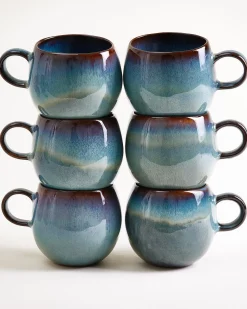 Motel a Miio Madeira Tasse groß grünblau 6er-Set* Tassen-Sets|Tassen & Becher Sets %