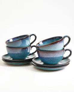 Motel a Miio Madeira Teetasse & Untertasse groß classic 4er-Set* Tassen-Sets|Tassen Mit Untertassen