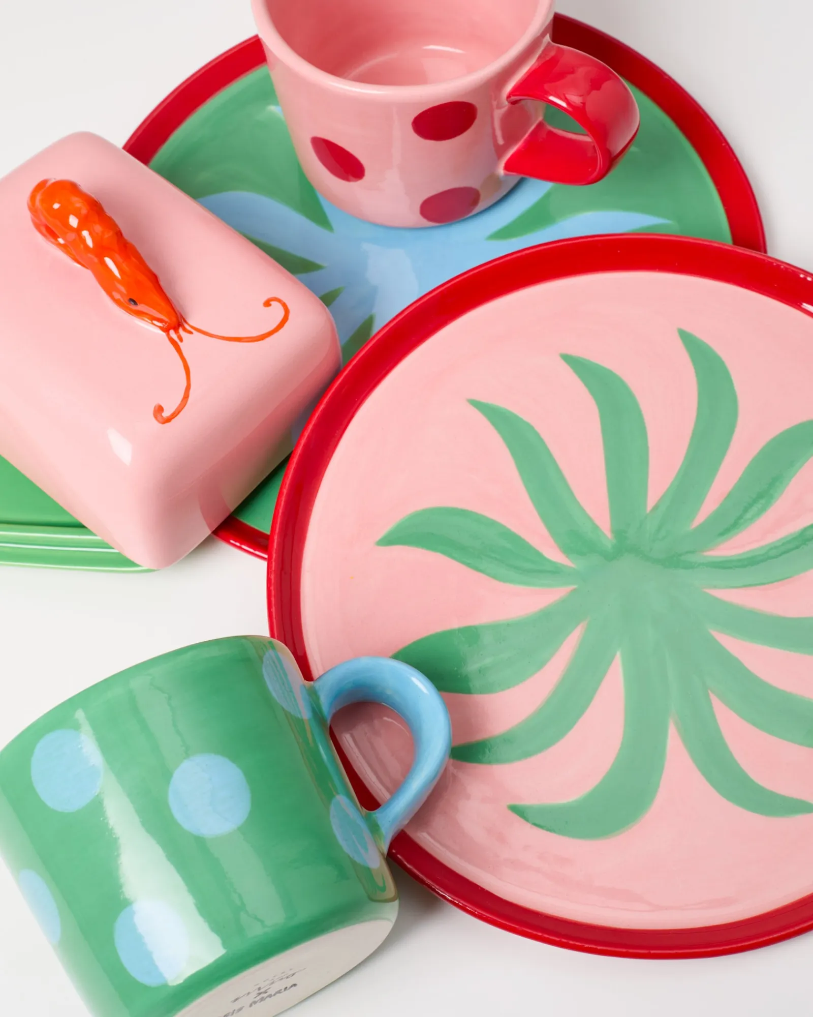 Motel a Miio MaM x Isis Maria Geschirr-Set Palm Dot 5-teilig* Mix & Match Sets %