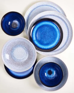 Motel a Miio Melides Geschirr-Set deepseablue stoneblue 16-teilig* Mix & Match Sets %|Geschirrset Für 4 Personen