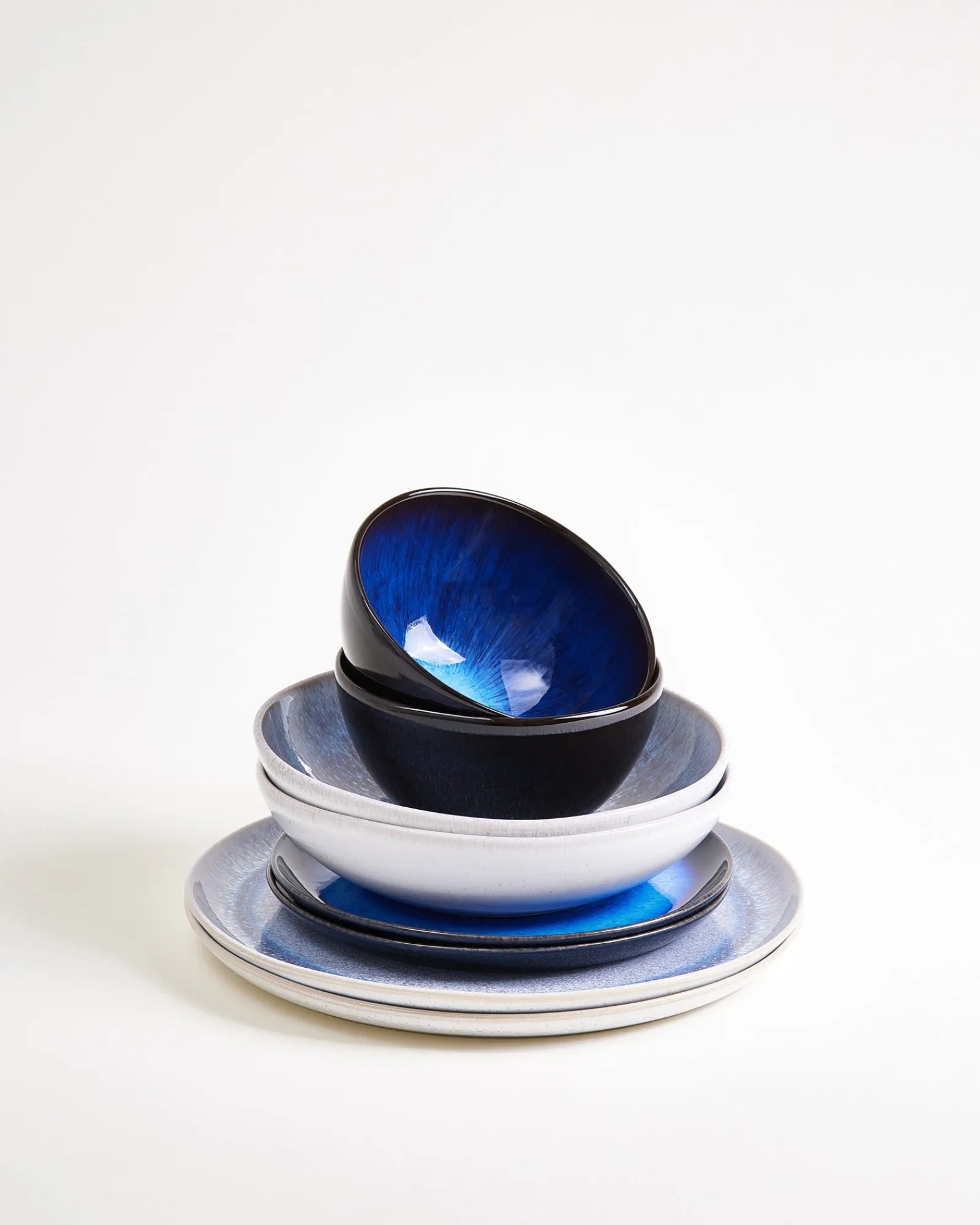 Motel a Miio Melides Geschirr-Set deepseablue stoneblue 8-teilig* Mix & Match Sets %|Geschirrset Für 2 Personen