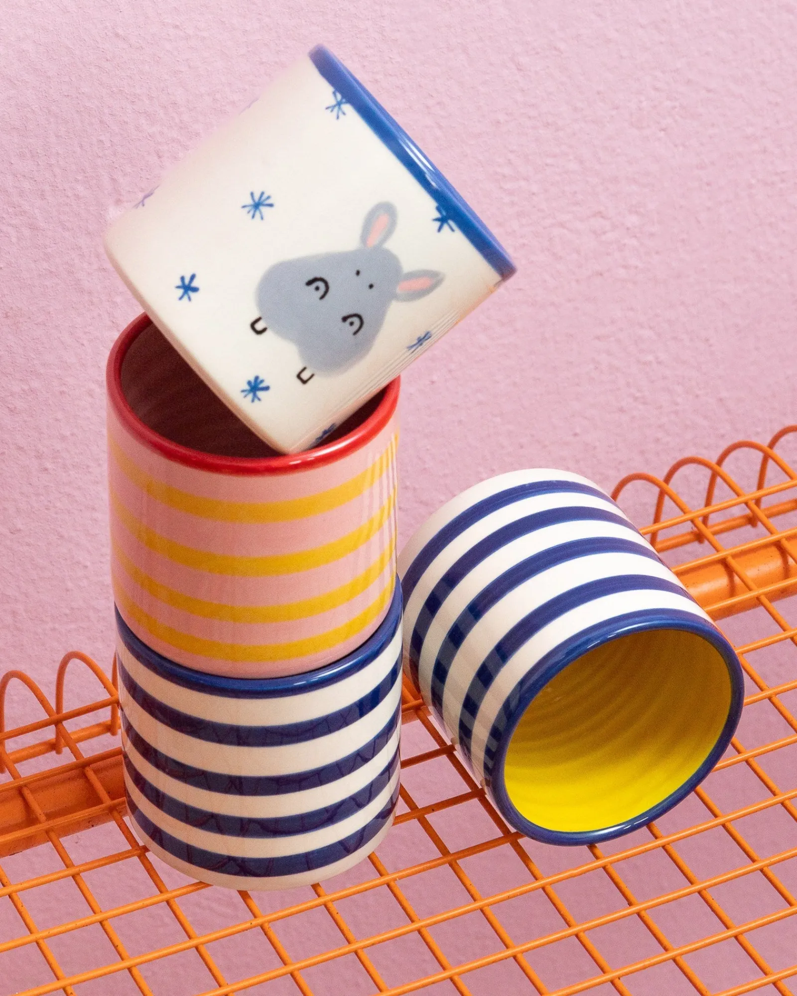 Motel a Miio Miio Miini Becher groß Hippo*Kinder Große Becher|Kindergeschirr