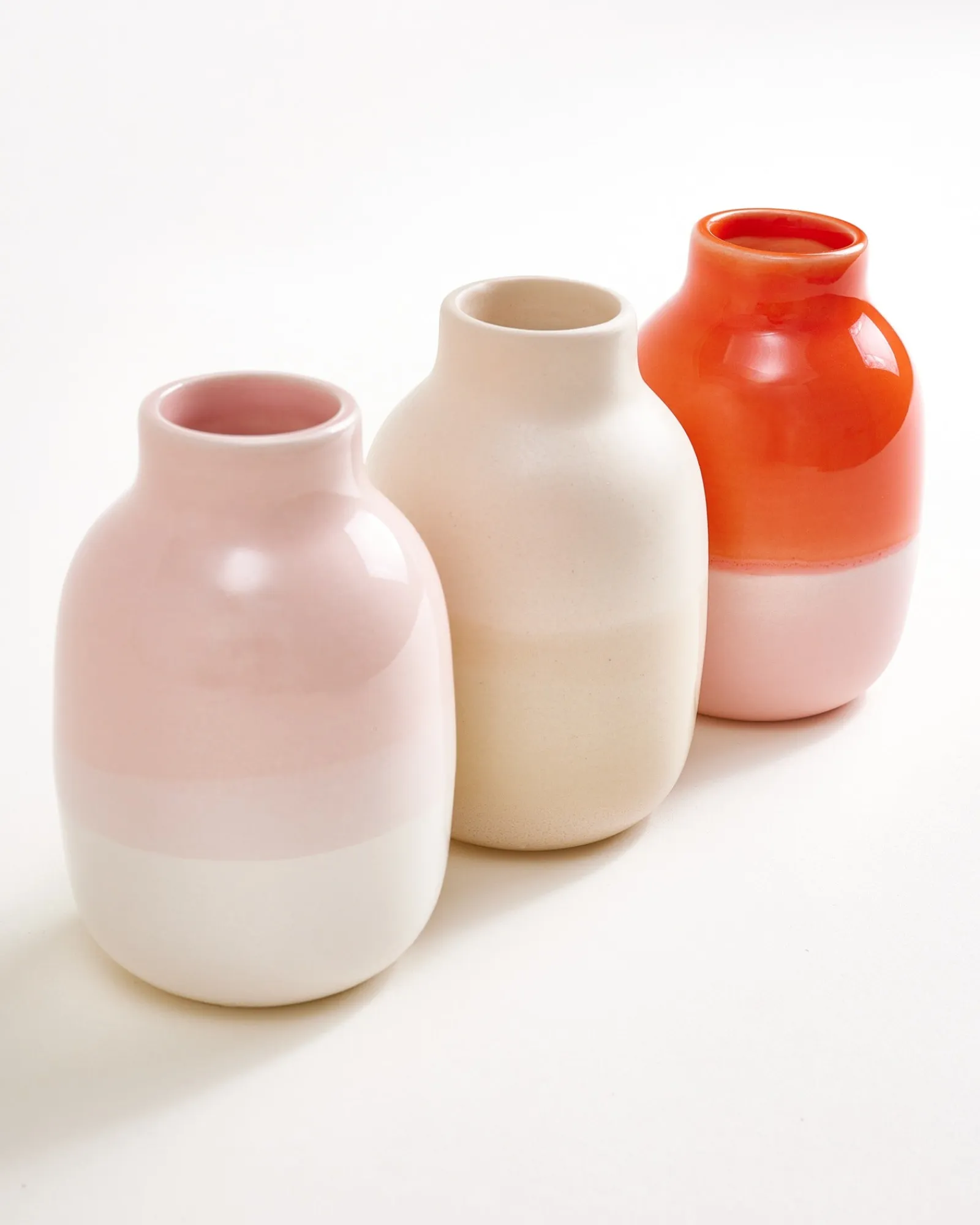 Motel a Miio Nuno Vase 3er-Set rosa sand coral* Mittlere Vasen