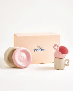Motel a Miio Seia Geschenk-Set Espresso rosa sand 5-teilig* Espressotassen