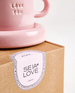 Motel a Miio Seia Geschenk-Set Love Smile rosa orange 3-teilig* Tassen-Sets