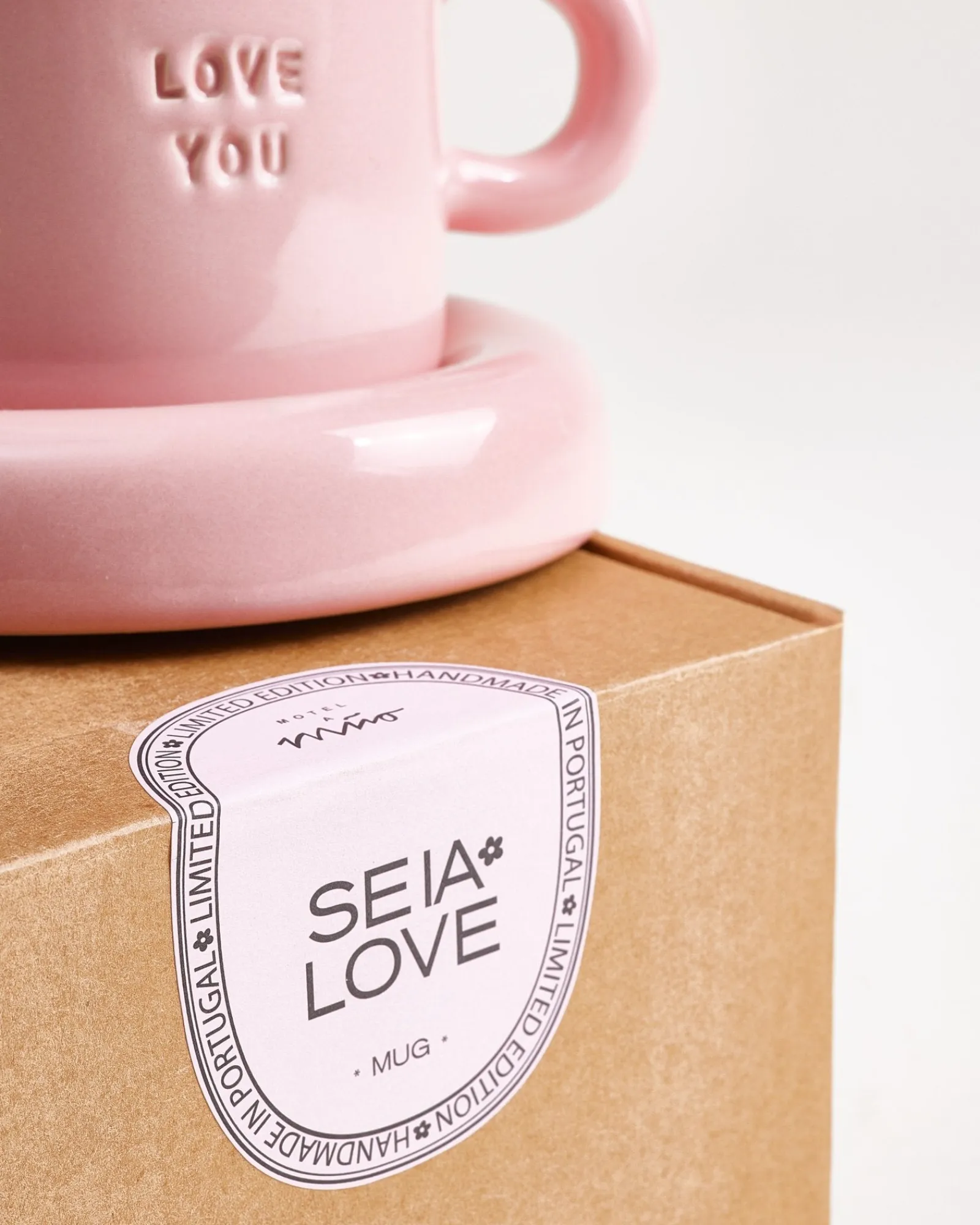 Motel a Miio Seia Geschenk-Set Love Smile rosa orange 3-teilig* Tassen-Sets