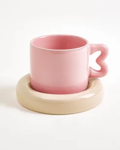 Motel a Miio Seia Tasse & Untertasse Herz* Cappuccinotassen|Kleine Tassen