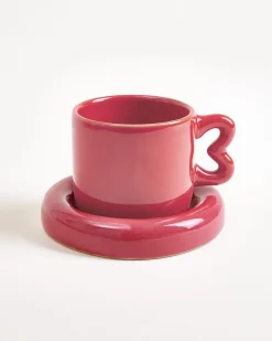 Motel a Miio Seia Tasse & Untertasse Herz* Kleine Tassen|Cappuccinotassen