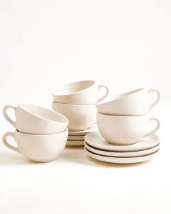 Motel a Miio Sintra Cappuccinotasse & Untertasse klein classic 6er-Set* Tassen-Sets|Tassen Mit Untertassen