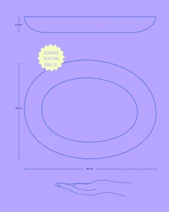 Motel a Miio Sintra Servierplatte XL oval sand* Servierplatten