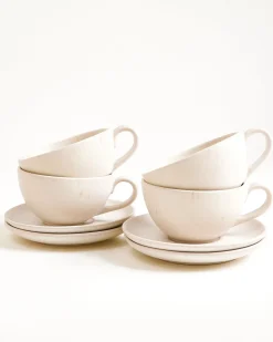 Motel a Miio Sintra Teetasse & Untertasse groß classic 4er-Set* Tassen-Sets|Tassen Mit Untertassen